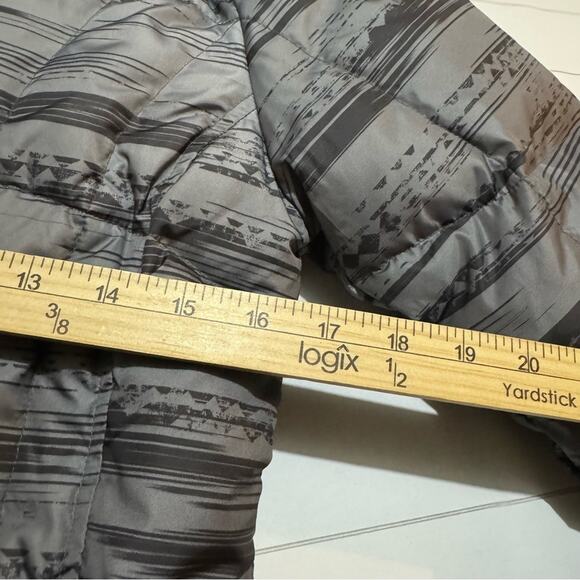 Eddie Bauer Gray Ombre Faux FurHood‎ Long Down Puffer Parka Coat Women’s Size XS - Picture 9 of 10